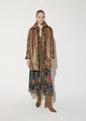 LOLA CASADEMUNT MAITE BROWN ANIMAL PLEATH COAT MF2601002 226 image