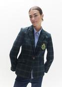 LOLA CASADEMUNT NAVY TARTAN BLAZER LF2602017 226 image