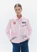 LOLA CASADEMUNT PINK EMBELLISHED BLOUSE LF2615021 226 image