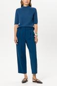 LUISA CERANO BLUE BARRELL LEG TROUSERS 648917 226