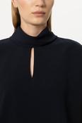 LUISA CERANO NAVY ROUND NECK TOP 248744 226 image