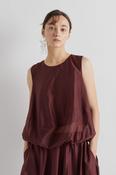 MEIMEIJ  BROWN SHORT SLV TOP M6EF11 126