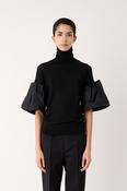 MEIMEIJ BLACK KNITTED SWEATER M6FZ31 226 image