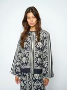 MOS MOSH MMMILKEY LINOCUT BLOUSE NAVY 181040 226 image