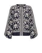 MOS MOSH MMMILKEY LINOCUT BLOUSE NAVY 181040 226 image