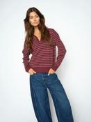 MOS MOSH MMAliz Caliz LS Placket Knit wine 181890 226