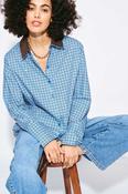 POM BLUE SPARKLE BLOUSE 9709 226