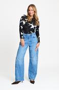 POM DENIM STUD TROUSERS 9712 226