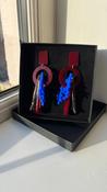 CAPULET &amp; MONTAGUE CHARM DROP EARRINGS BURGUNDY 225