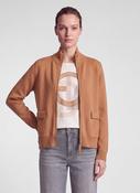 RABE TAN ZIP UP CARDIGAN 57-121532 226