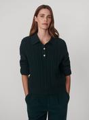 VARLEY GREEN DOTTIE POLO KNIT SWEATER 226