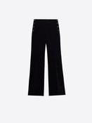 VILAGALLO BLACK VELVET TROUSERS 33837 226 image