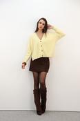 ESTHEME YELLOW V-NECK CARDIGAN WES26A74R 226