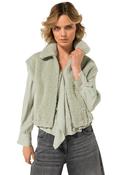 CAROLINE BISS GREEN FAUX FUR BODYWARMER 4436 63 226