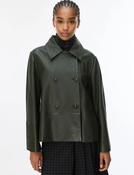 IBLUES LEATHER CROPPED JACKET IBLGIORNATA 226 image
