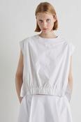 MEIMEIJ  WHITE COTTON BLOUSE TOP M6EA09 126