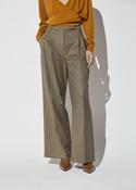 LOLA CASADEMUNT MAITE BROWN WIDE LEG TROUSERS MF2614018 226 image