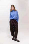 PSOPHIA BROWN TAFFETA TROUSERS 102TRS3079 226 image