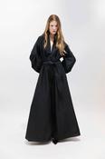 PSOPHIA BLACK LONG TAFFETA DRESS 205DRS2907 226 image