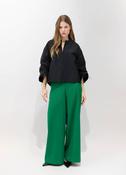 PSOPHIA GREEN WIDE LEG TROUSERS 224TRS2985 226 image