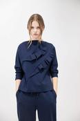 PSOPHIA NAVY BOAT NECK TOP 107TSH2863 226 image