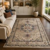 Urco Nova Leona Brown &amp; Beige Classic Vintage Rug