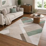 Urco Orbit Skadi Biege &amp; Green Modern Contemporary Rug image