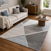 Urco Orbit Lysa Grey &amp; Blue Modern Contemporary Rug image