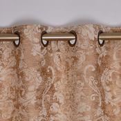 Orange/Beige Curtains | Thermal Lined Curtain | Abel Salmon