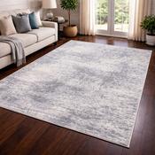Rococo Sorolla Grey &amp; Cream Luxury Minimal Style Rug