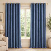 Toulon Thermal Lined Ready Made Curtains | Available in 4 Colors | Minimal Pattern image