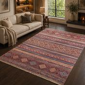 Modena Maraca Red &amp; Multicolor Vintage Oriental Rug