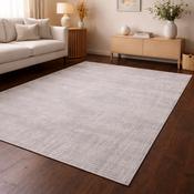 Elements Crisscross Silver / Gray Minimal Modern Rug