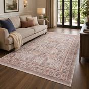 Kashmera Marcella Blue &amp; Brown Oriental Bohemian Rug