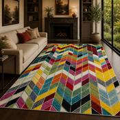 Urco Spectra Ocala Multi Coloured Abstract Contemporary Rug image