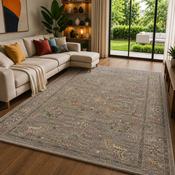 Prestige Sojourn Mesa Grey &amp; Beige Vintage Oriental Rug image