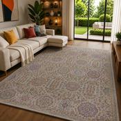 Prestige Sojourn Drum Grey &amp; Blue Vintage Oriental Rug image