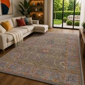 Prestige Sojourn Berg  Purple &amp; Grey Vintage Oriental Rug image