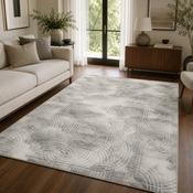 Urco Petra Tulum Grey &amp; White Modern Contemporary Rug image