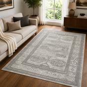 Urco Petra Ellorah Grey Classic Vintage Roman Rug image