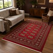 Prestige Bokhara Red Bohemian Vintage Rug image