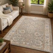 Prestige Viana Alia Grey &amp; Beige Oriental Vintage Rug image
