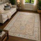 Prestige Viana Alia Biege &amp; Brown Oriental Vintage Rug
