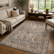 Prestige Alia Biege &amp; Grey Classic Vintage Rug image