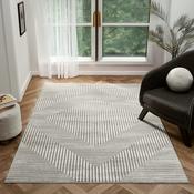 Urco Petra Rano Grey &amp; White Minimal Luxury Contemporary Rug image