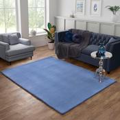Tipped Luxe Fur Blue Minimal Contemporary Rug image