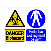 Danger Biohazard: Protective Clothing Must be Worn