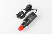 Mini USB charge lead For 12V DIN and cigarette lighter socket. 2000 mA. image