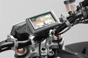 GPS mount for handlebar Black Shock absorbent