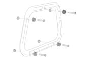 Adapter kit for EVO carrier 2 pcs. For AERO ABS side cases.